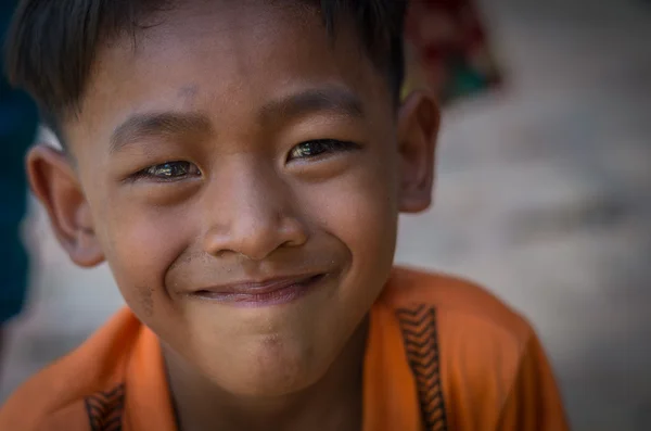 Face of Unidentified boy — Stock Photo, Image