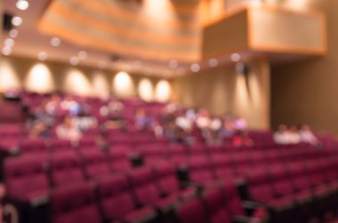 Soyut bulanık konferans salonu 