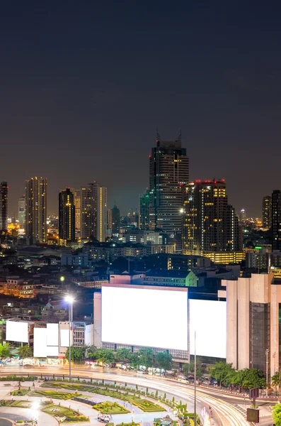 Cartelera grande en blanco en Bangkok —  Fotos de Stock