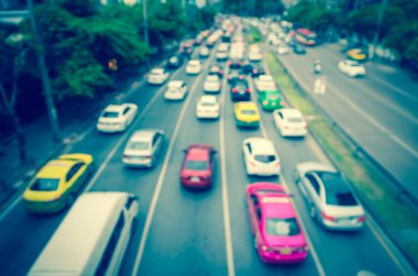 İle acele saat trafik sıkışıklığı