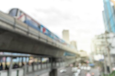 gökyüzü tren trafik sıkışıklığı ile