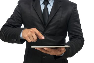 işadamı tablet kullanma 