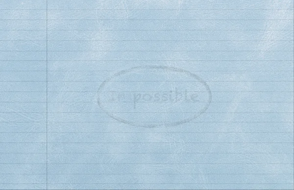 Notizbuch mit unmöglichem Wasserzeichen — Stockfoto