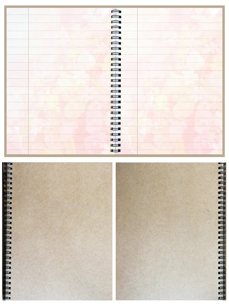 Boş kağıt defter — Stok fotoğraf