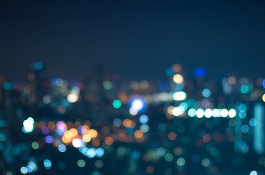 Cityscape bulanık fotoğraf bokeh