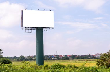 boş billboard reklam için