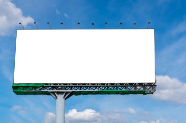 boş billboard reklam için