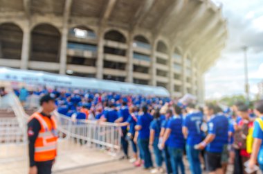 Hayranları Spor Stadyumu girişinde için sıraya 