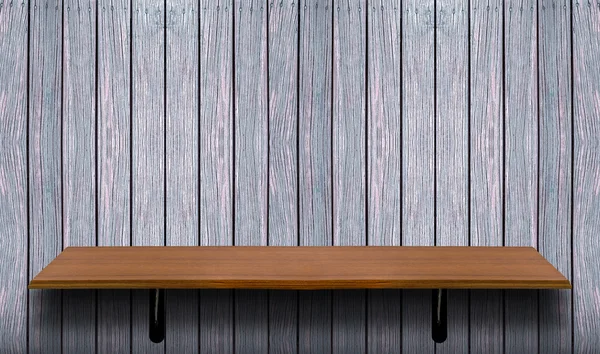 Empty top wooden shelf — Stock Photo, Image