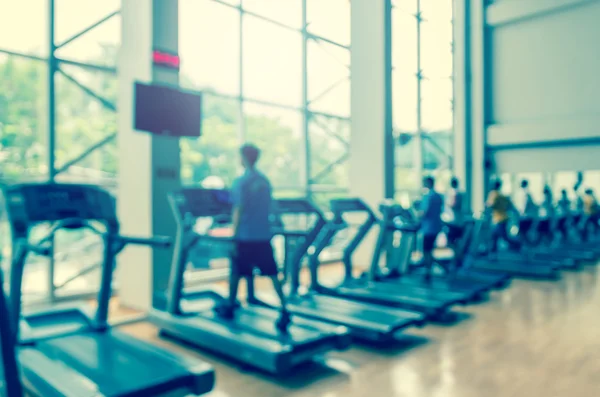 Foto borrosa abstracta del gimnasio de fitness — Foto de Stock