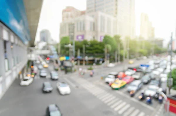 Dopravní zácpa s rush hour — Stock fotografie