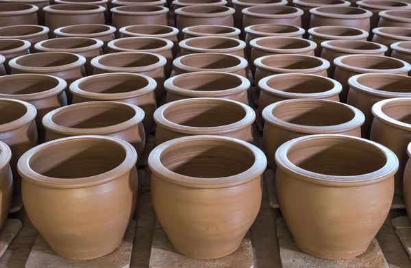 Stack of clay jars — Stock Photo, Image