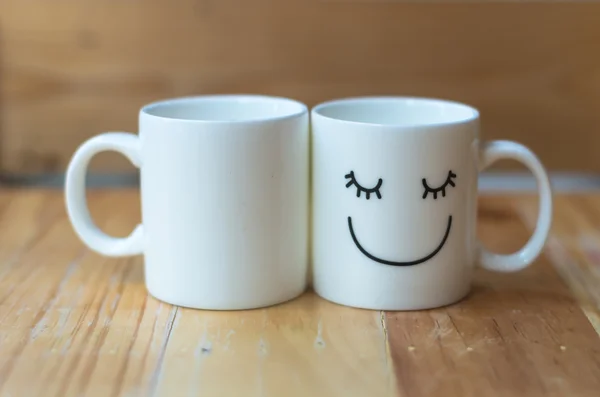 Two happy cups — Stock Photo, Image