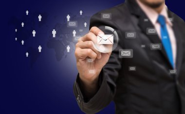 İşadamı yazma posta 