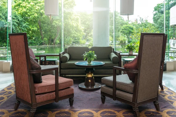 Luxusní lobby interiér Hotel — Stock fotografie