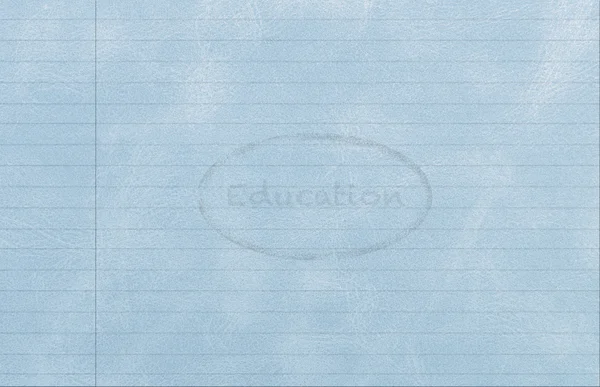 Papír s vodoznakem vzdělávání — Stock fotografie