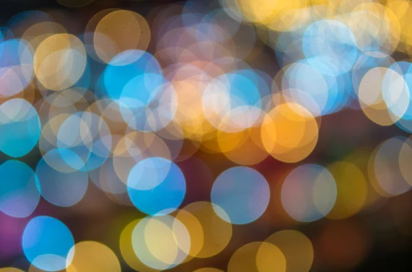 Blurred bokeh of colorful lights — Stock Photo, Image