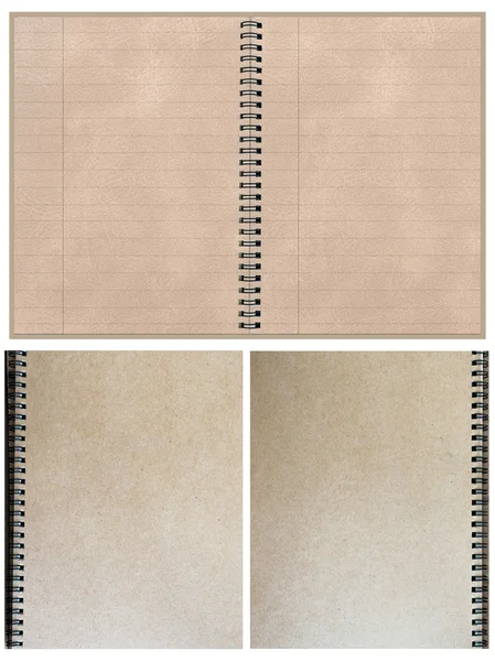 Papper anteckningsböcker, insidan och täck — Stockfoto