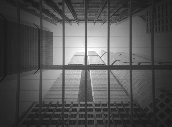 Moderne zakelijke gebouwen glas wolkenkrabbers — Stockfoto