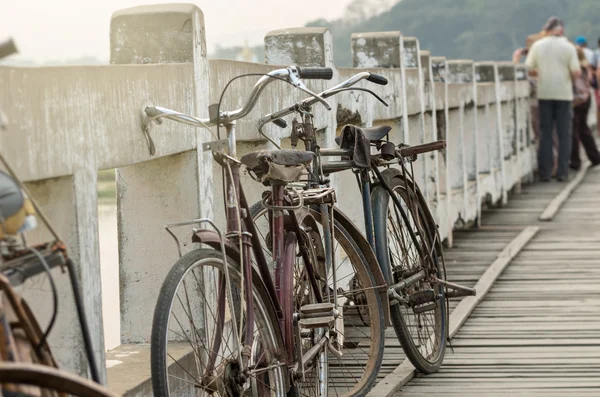 Vintage old bicycles — Stock Photo, Image