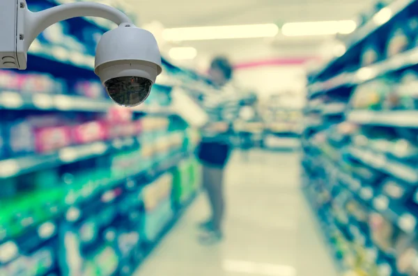 Security camera in department store