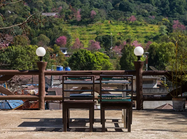 Parte del balcone decorato — Foto Stock