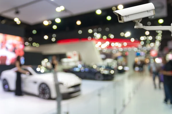 Cctv Überwachungskamera auf der Motorshow — Stockfoto