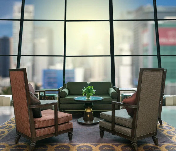 Lobby area of hotel — Stock Photo, Image