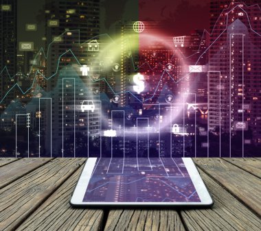 Tablet ve mali grafik 