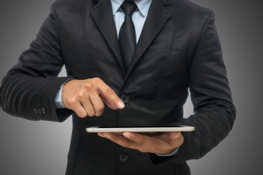 işadamı tablet kullanma 