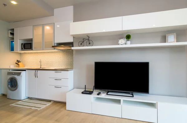 Luxus-Wohnzimmer und Küche — Stockfoto