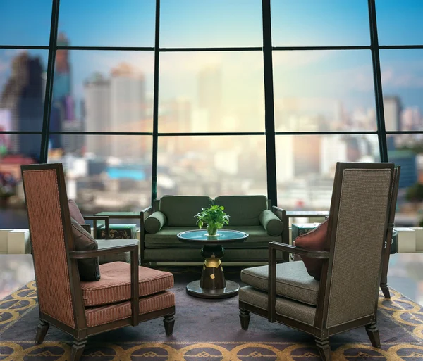 Lobby area of hotel — Stock Photo, Image