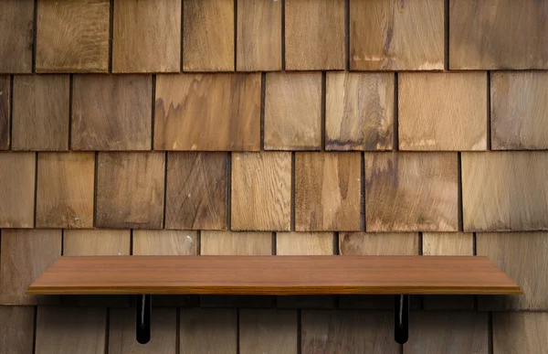 Empty top wooden shelf — Stock Photo, Image