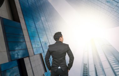 Ofis binaları seyir işadamı 