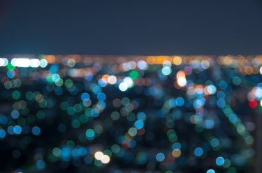 Şehir manzarası arka planı, bulanık fotoğraf bokeh