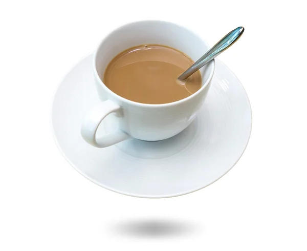 Kaffekopp på vit bakgrund, isolera — Stockfoto