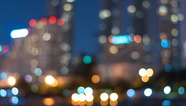 Cityscape arka plan nehir tarafında, bulanık fotoğraf bokeh