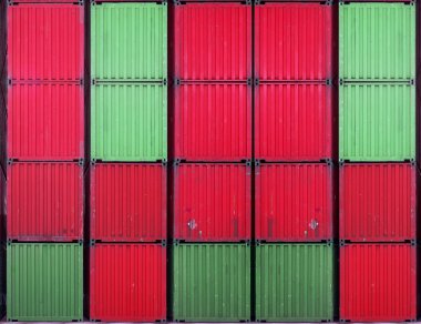 nakliye konteyner yığını