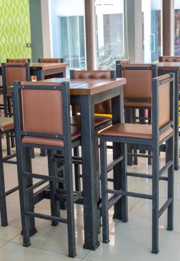 Restoran için masa hazır.