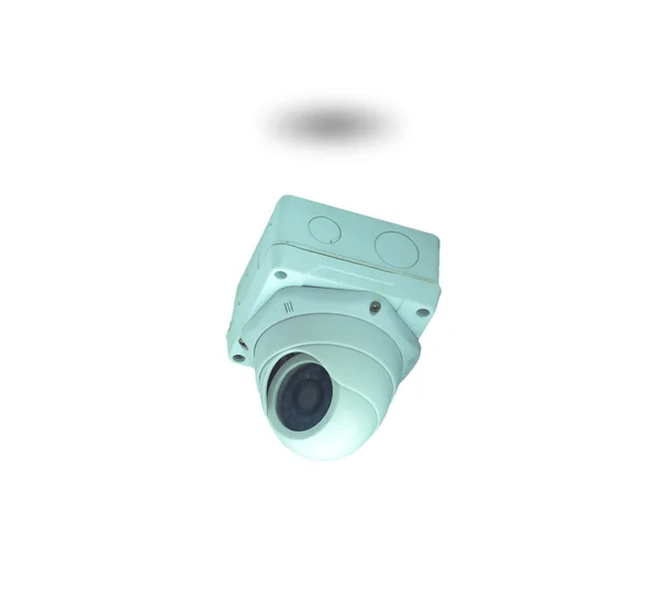 CCTV security camera in building on white background — Stock Photo, Image