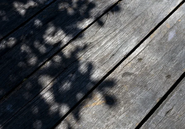 Tree shadow on the wood Background — Stock Photo, Image