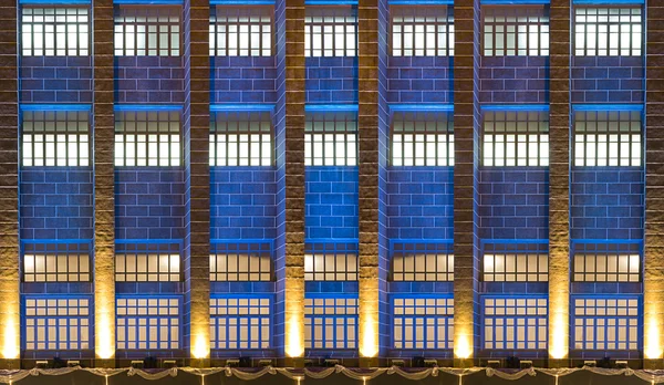 Blauwe kleur klassieke muur — Stockfoto