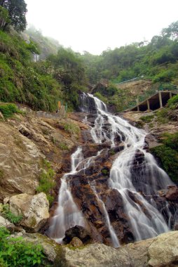Thac Bac or Silver waterfall at Sapa, Vietnam clipart