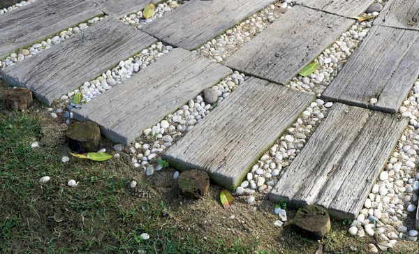 Walkway the garden for decorate — стоковое фото