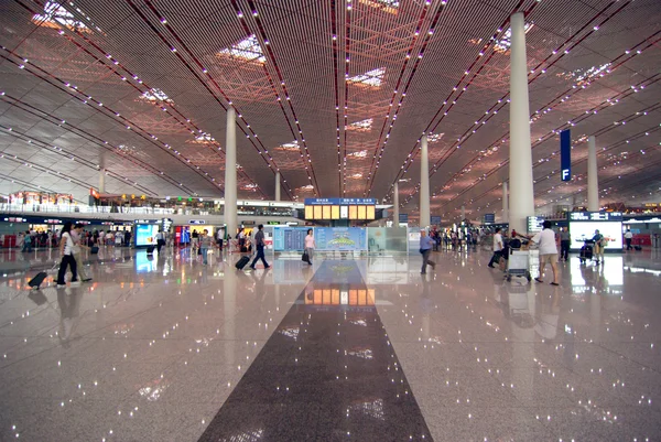 北京-Sep 15: 北京国际机场的体系结构 — 图库照片