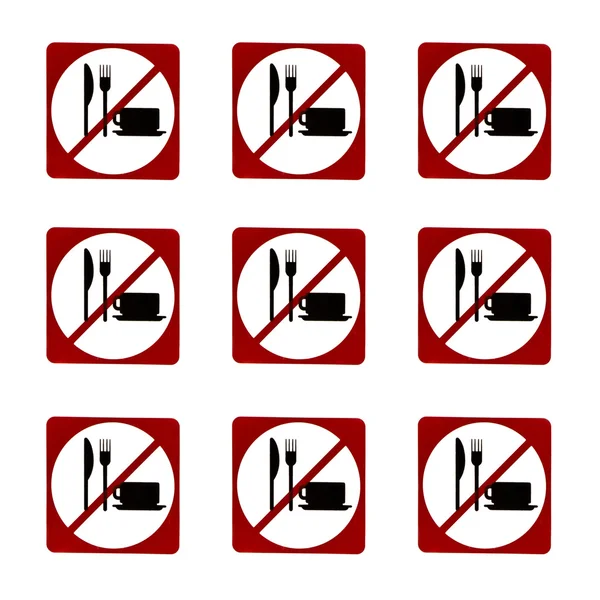 No food and drink sign — Stock Photo, Image