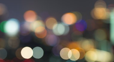 Şehir manzarası arka planı, bulanık fotoğraf bokeh