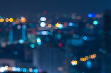 Şehir manzarası arka planı, bulanık fotoğraf bokeh