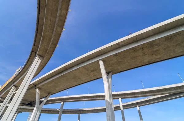 Elevated expressway,The curve of bridge, bangkok, thailand — Stock Photo, Image