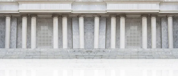 Stone steps and entryway with pole — Stock Photo, Image